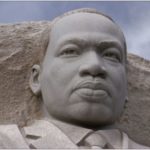 WASHINGTON, DC, US: Basic Income action at Martin Luther King Memorial