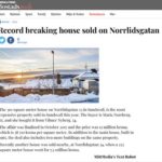 Real estate news bot writing home sales stories in Sweden