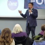Yang discusses basic income plan during his second Muscatine visit
