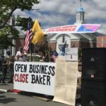 Re-Open Now, Protesters Tell Governor Charlie Baker — Where He Lives