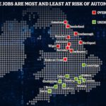 Could a robot take YOUR job? Waiters, shelf fillers and retail assistants are most likely to be replaced with automated systems - but doctors and teachers are safe for now