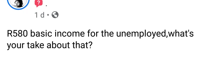 South Africans Must not be Excited About the R580 Basic Income for the Unemployed