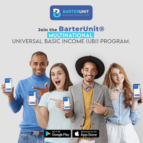Universal Basic Income Distributed in the form of an Alternative Digital Currency called the BarterUnit