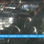 Portion of 6th Street Bridge goes dark after thieves steal copper wires